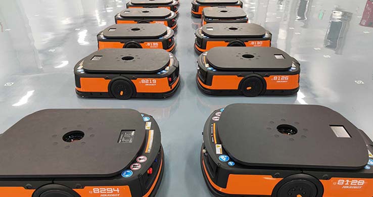 AGV 로봇에 iHF 행성 감속기 적용