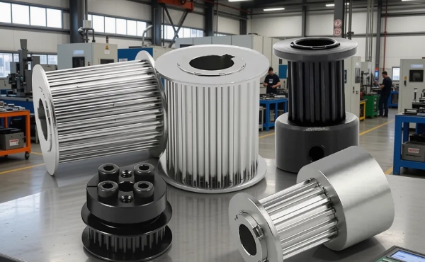 Точность и прочность: промышленные шкивы для зубчатых ремней без шпонок.